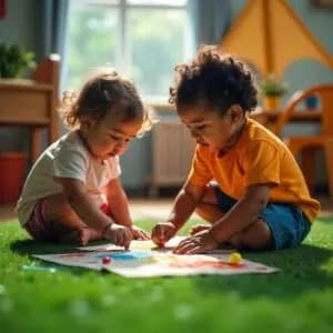 cesped artificial para niños